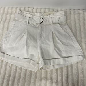 a.n.a Women’s High Rise Mom Short 4” Inseam Size 4 White New